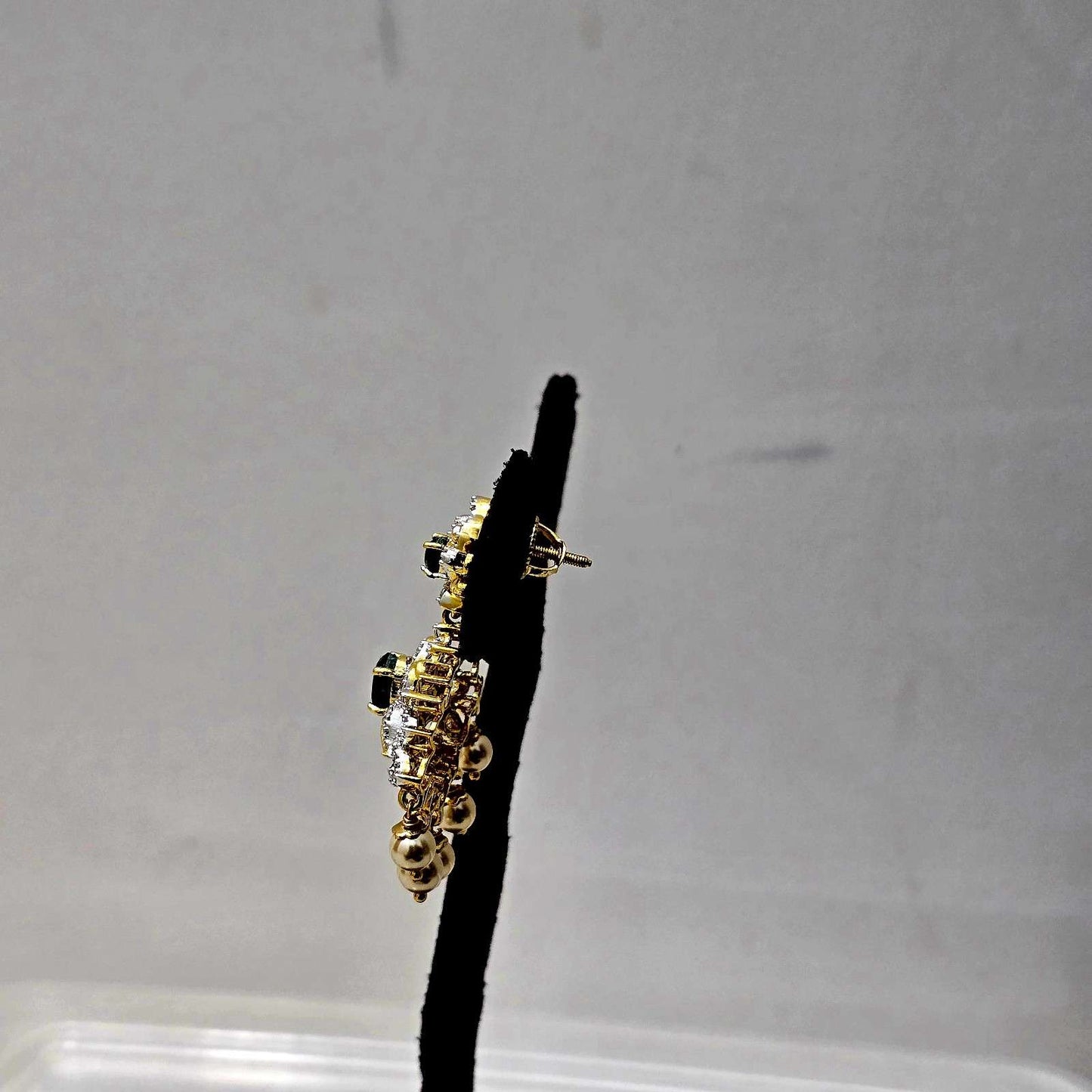 Crystal Bloom Chand Earrings