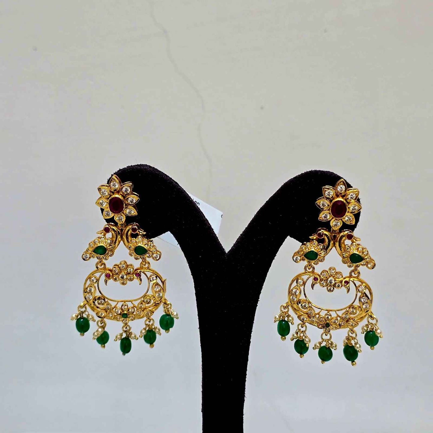 Peacock Mohini Chandbali