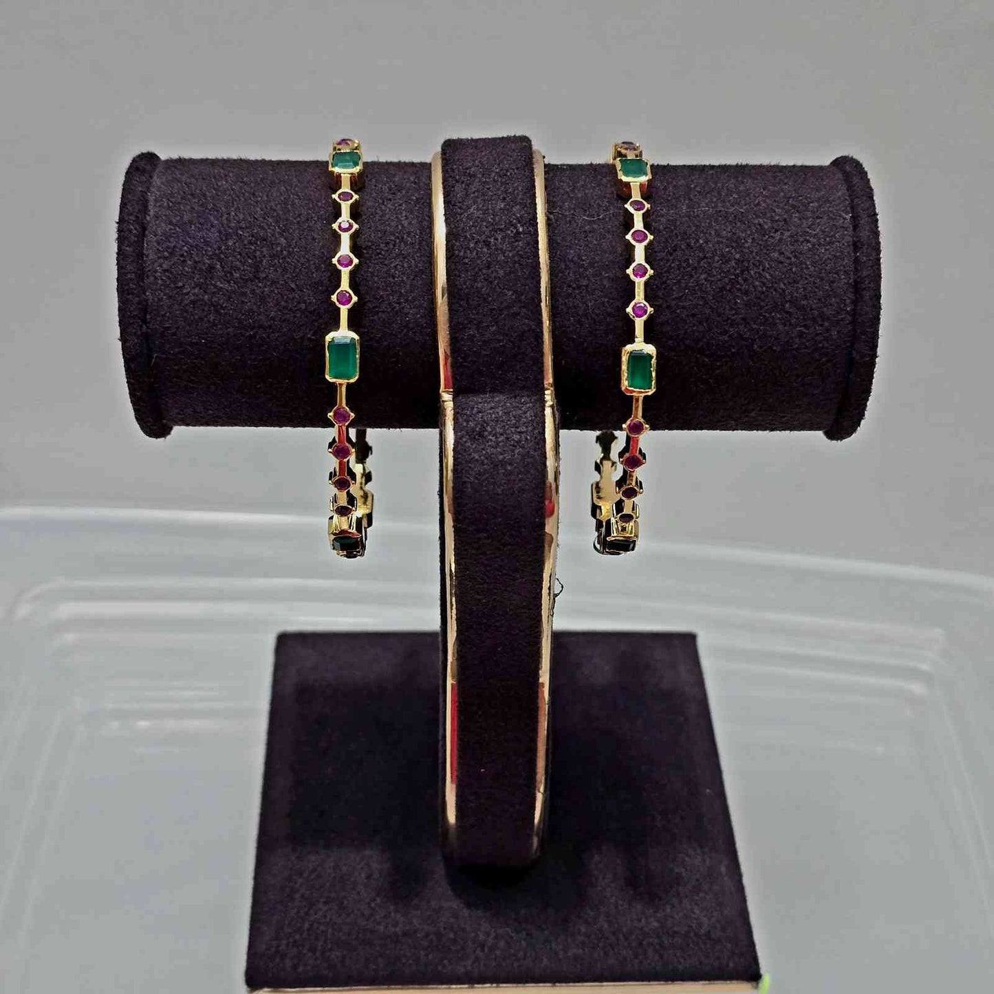 Emerald Ruby Grace Bangles