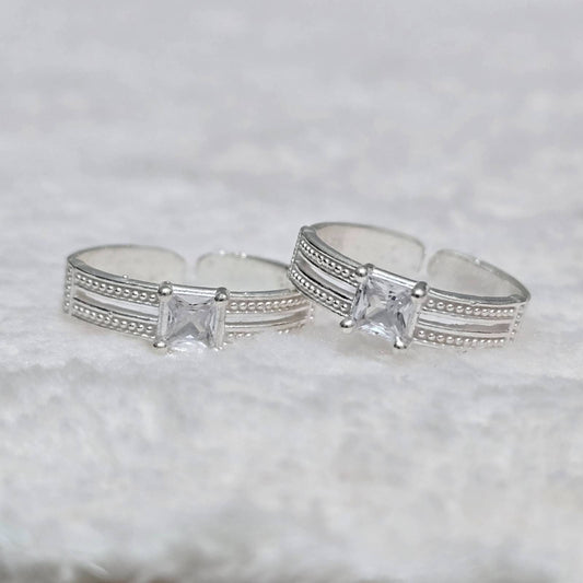 Silver Aura Toe Ring