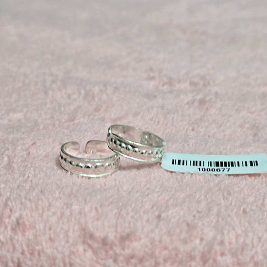 Dewdrop Silver Toe Ring