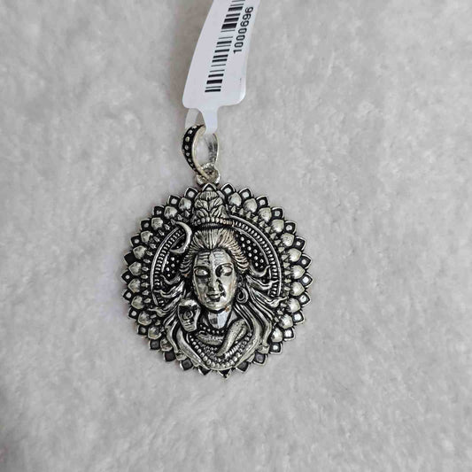 Mahadev Silver Pendant