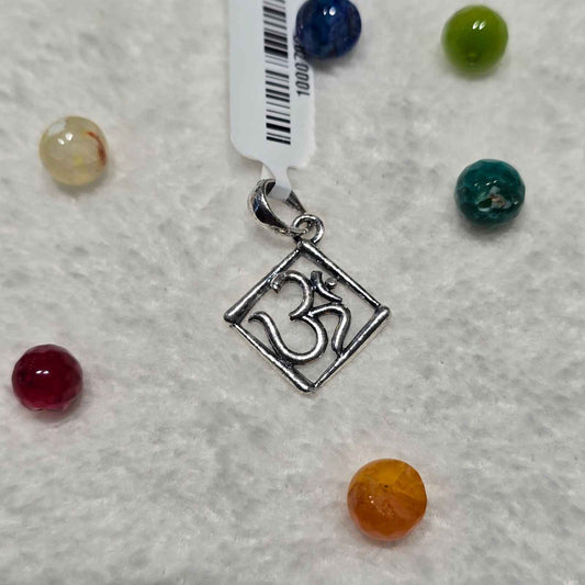Om Silver Pendant