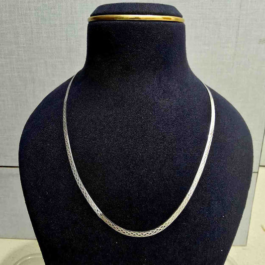 Royal Weave Silver Chain