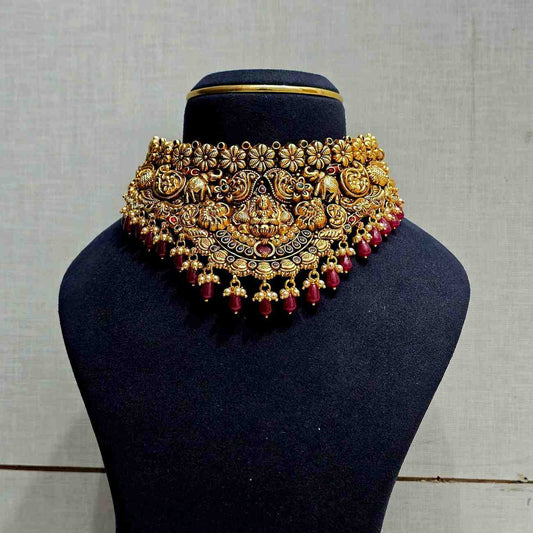 Samrajni Ruby Temple Choker