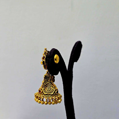 Peacock Darbar Temple Jhumkas