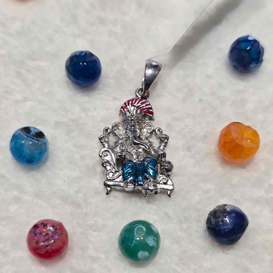 Neela Vastra Ganesh Locket