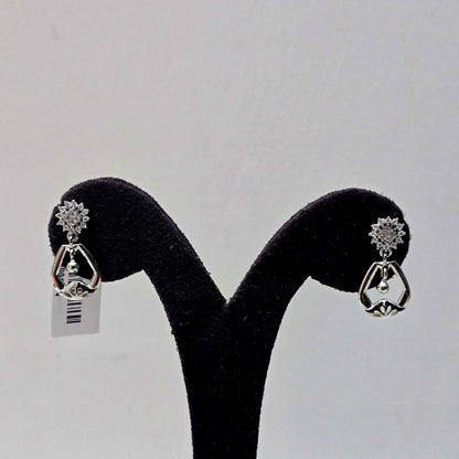Radiant Silver Danglers