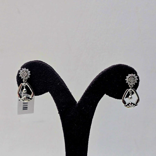 Radiant Silver Danglers