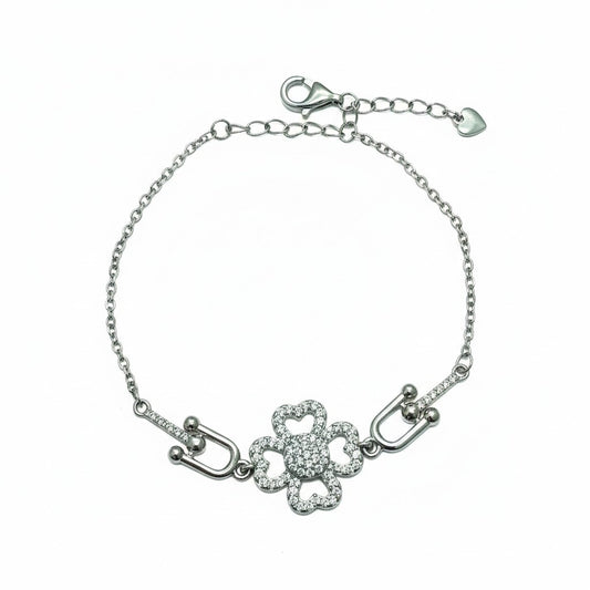 Four Heart Charm Bracelet