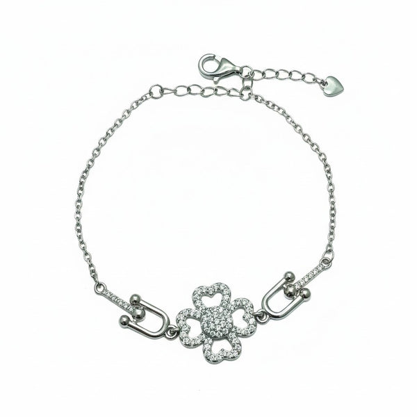 Four Heart Charm Bracelet