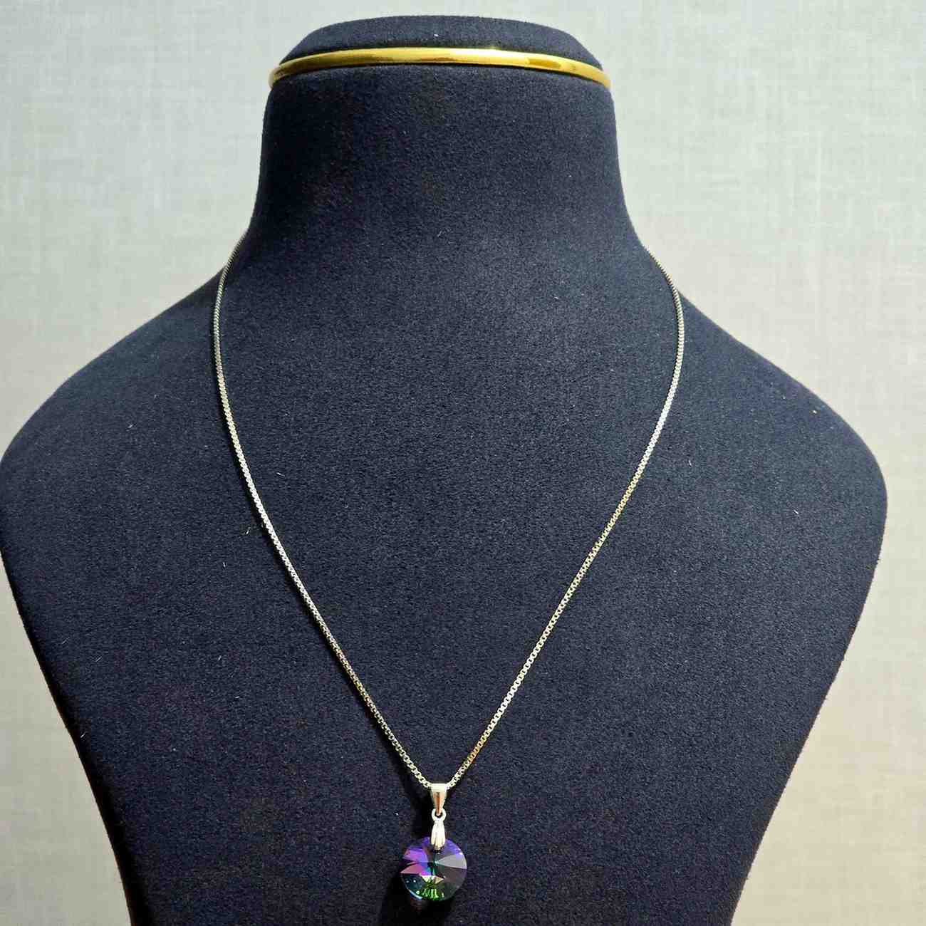Aurora Crystal Pendant Chain