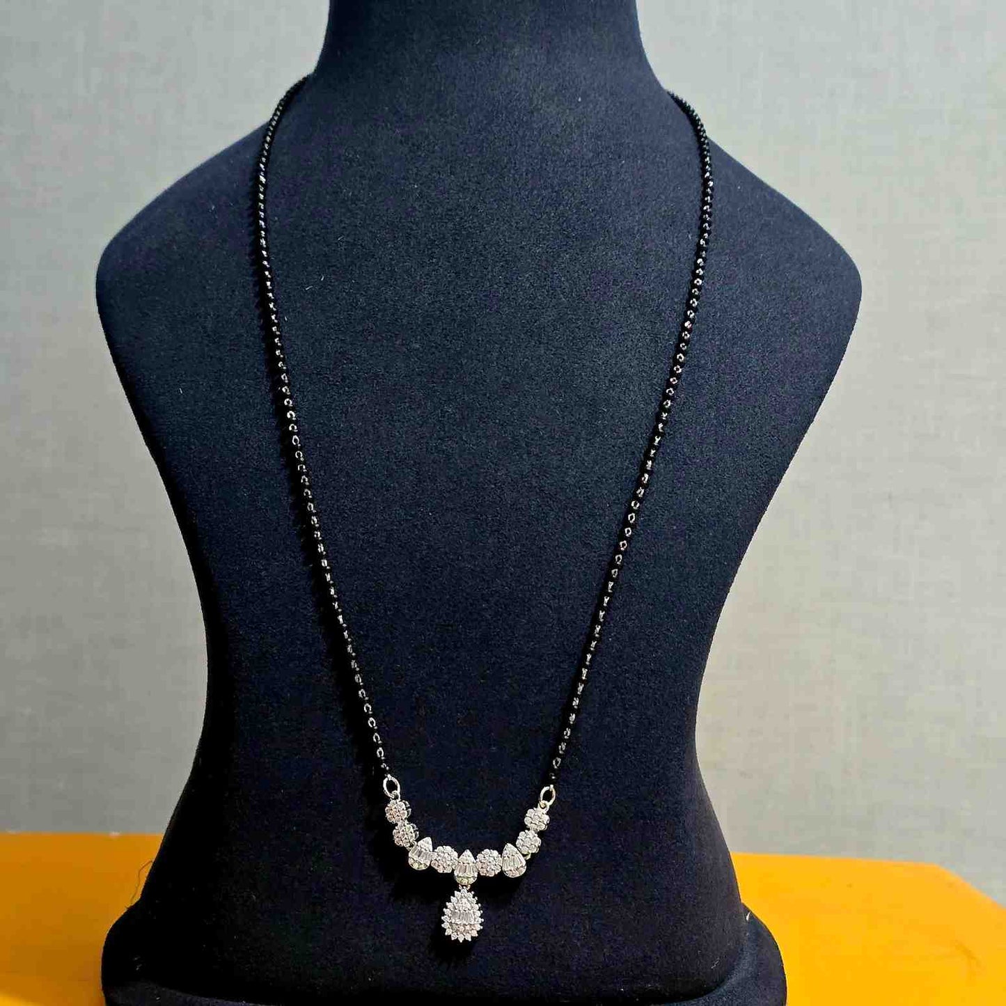 Trisha Teardrop Black Beads