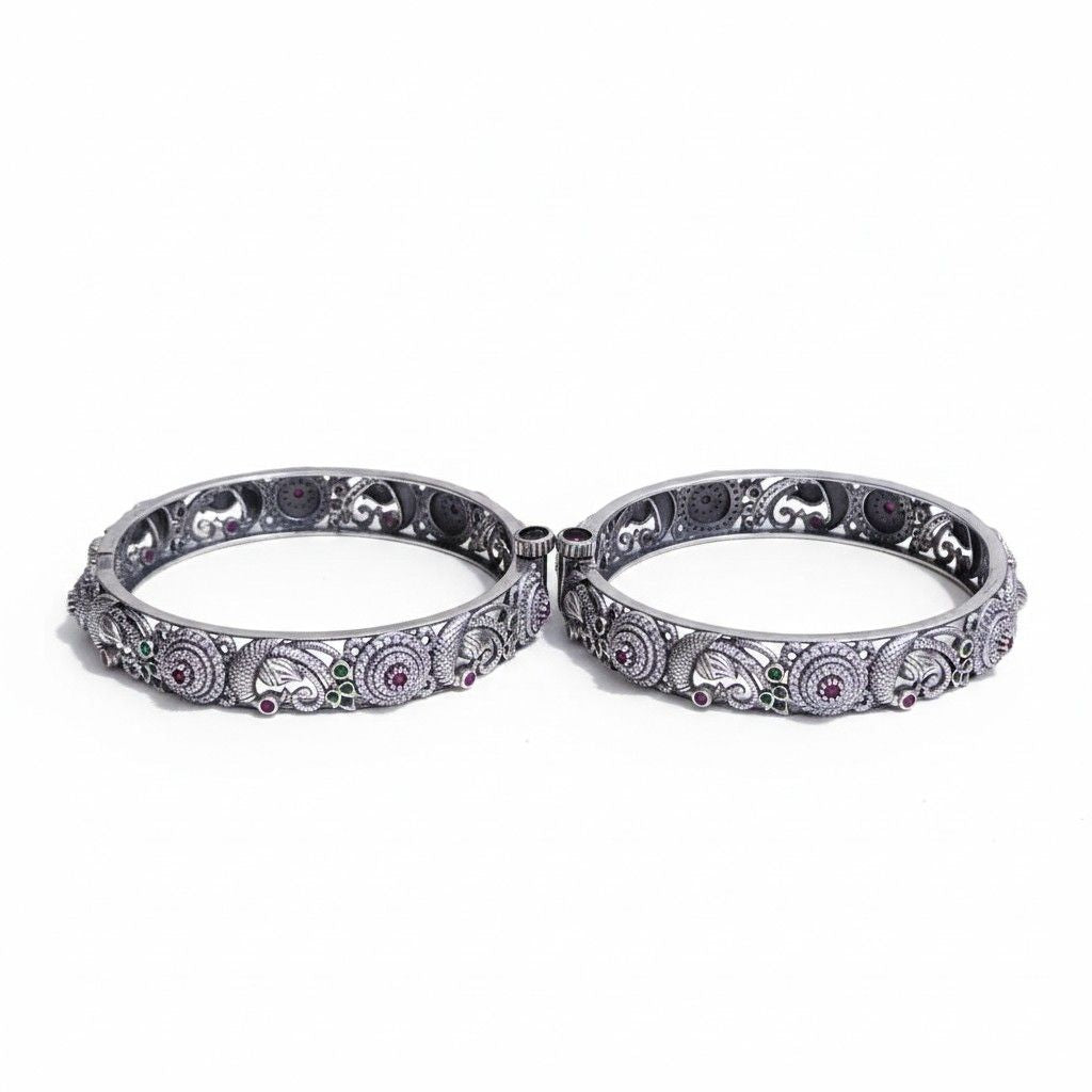 Peacock Rajyam Bangles