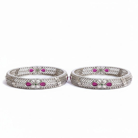 Ruby Blossom Bangles