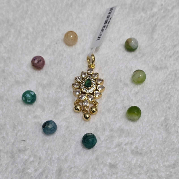 Green Lotus Drop Pendant