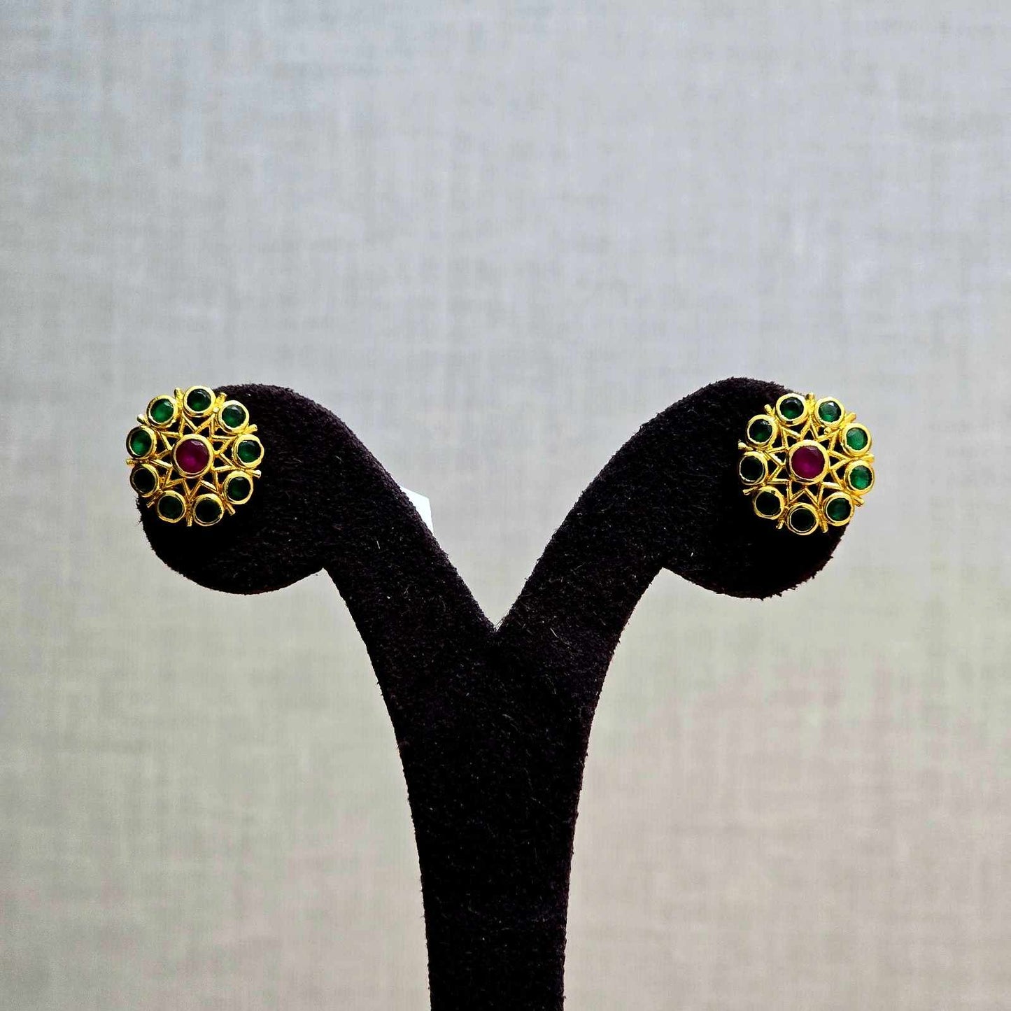 Divya Temple Floral Studs