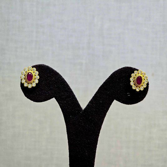 Emerald Bloom Studs
