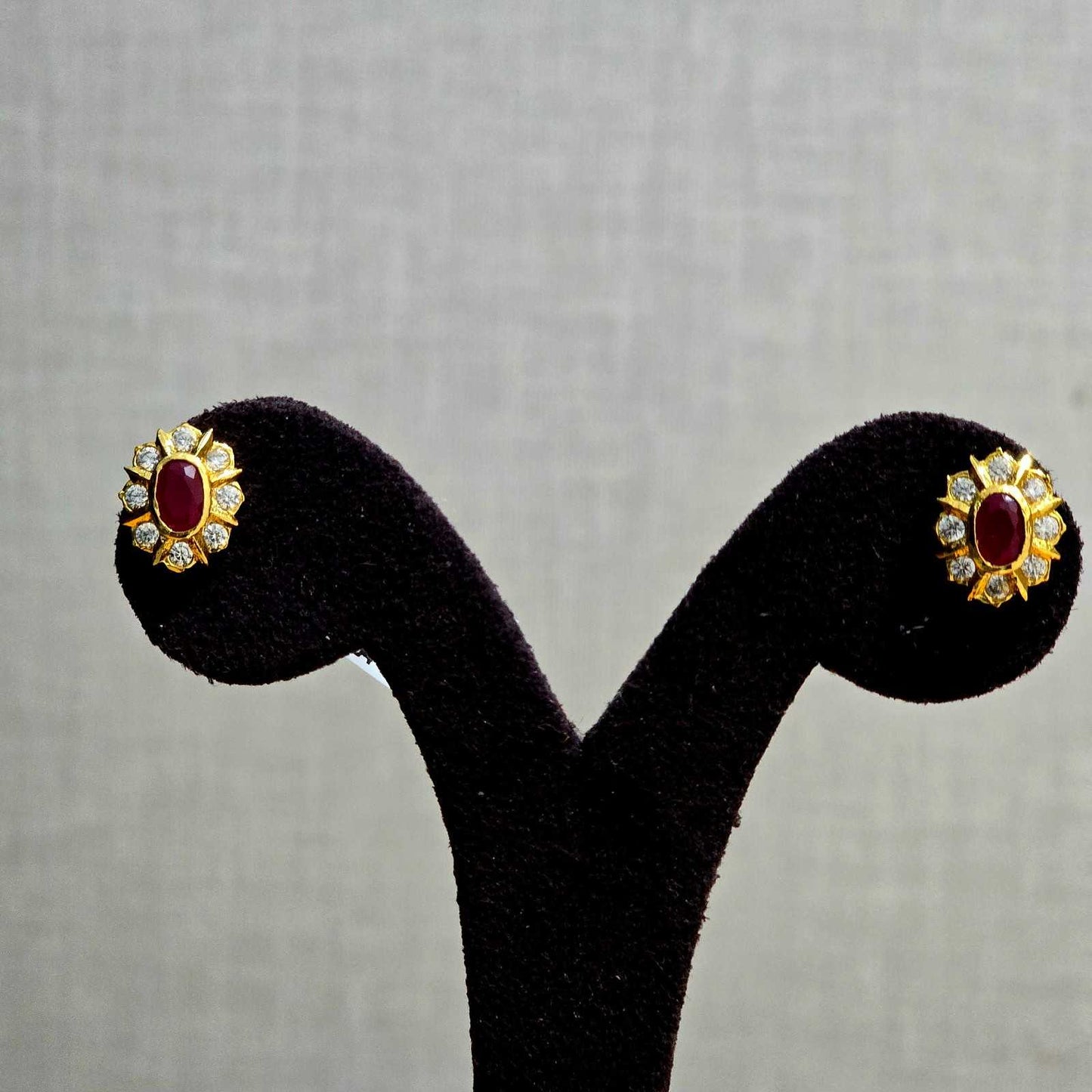 Sunshine Ruby Studs