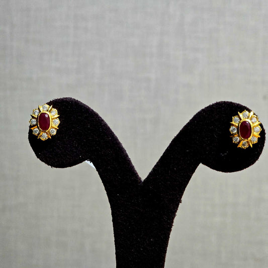Sunshine Ruby Studs