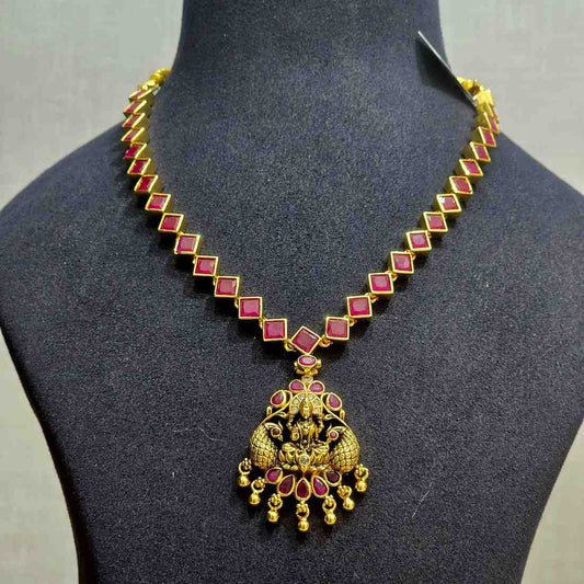 Mayura Lakshmi Ruby Necklace