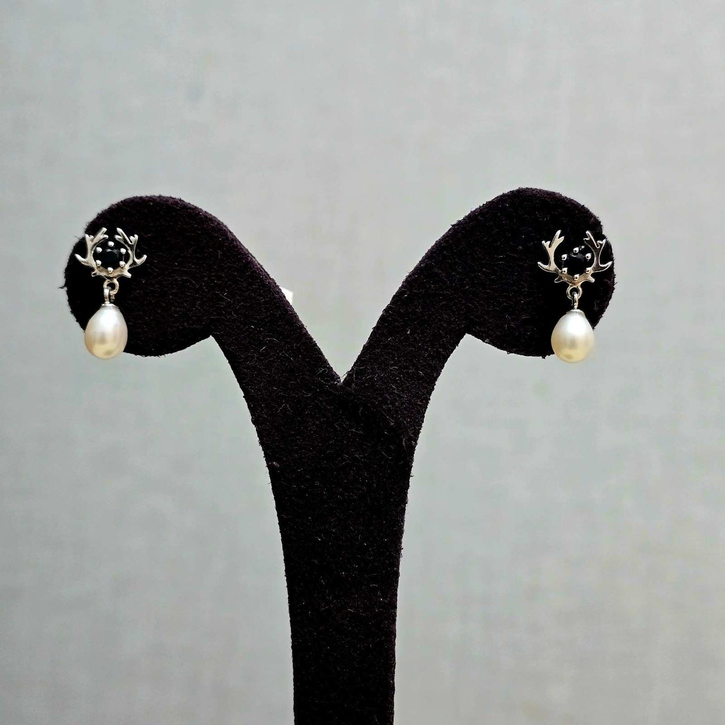 Antler Pearl Earrings