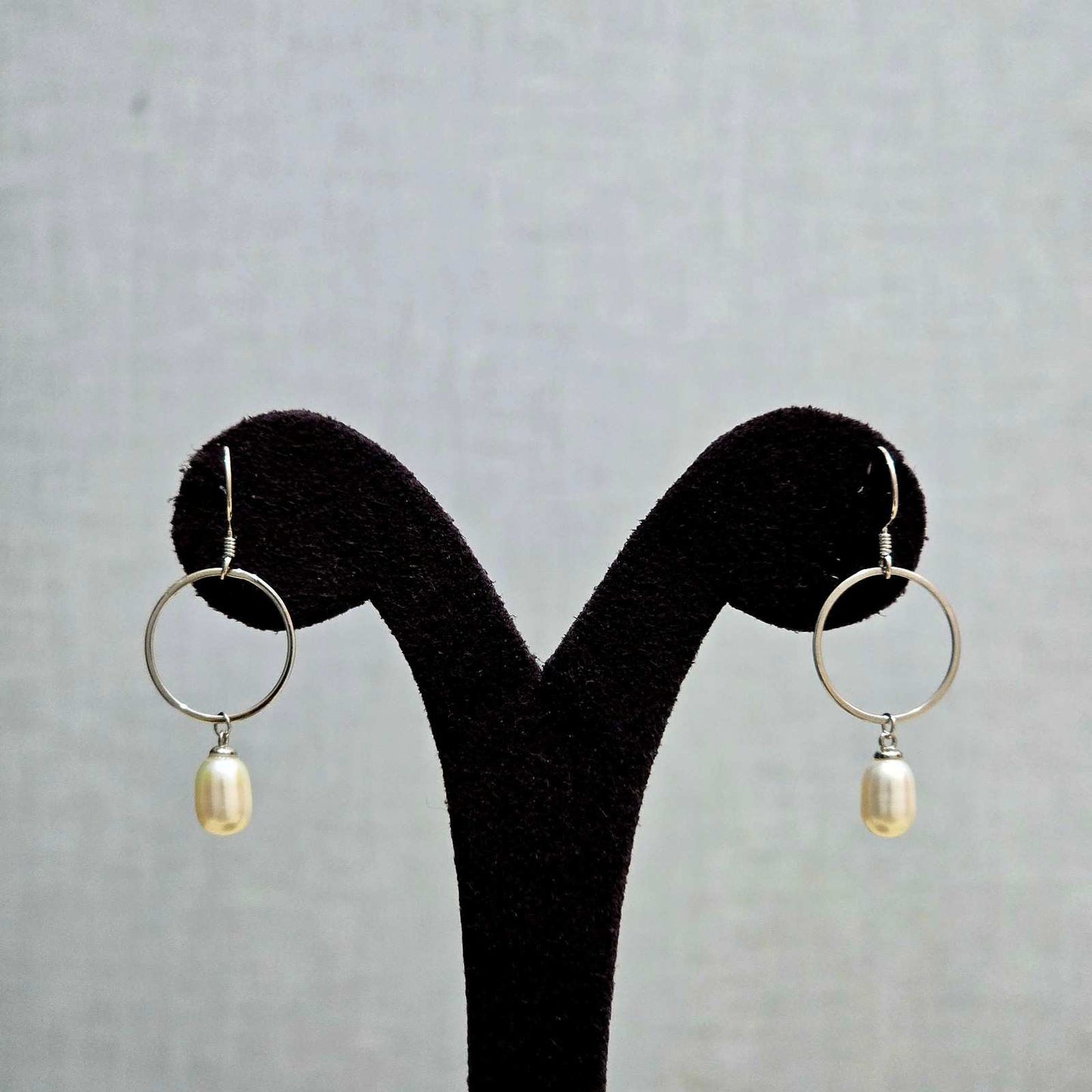 Classic Pearl Hoops