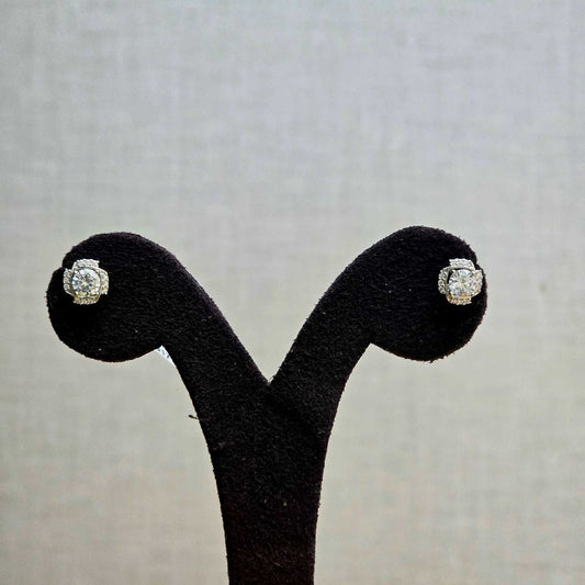 Cushion Halo Studs