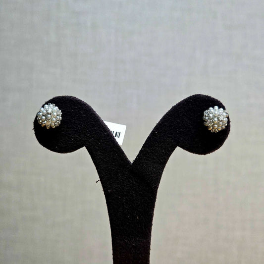 Dew Pearl Flower Studs