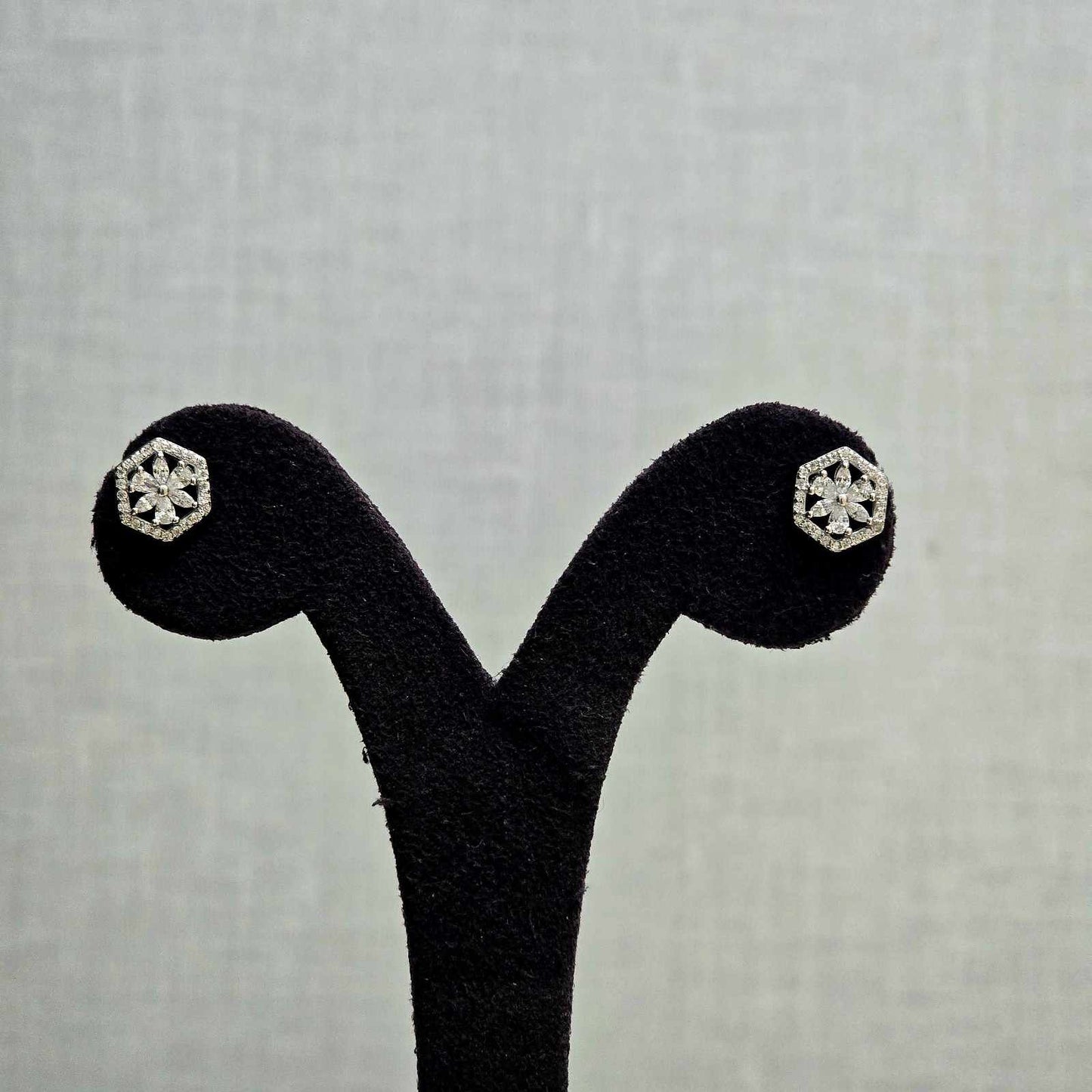 Hexa Flower Studs