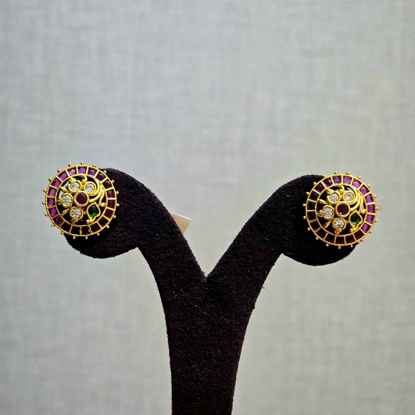Antique Ruby Chakra Studs
