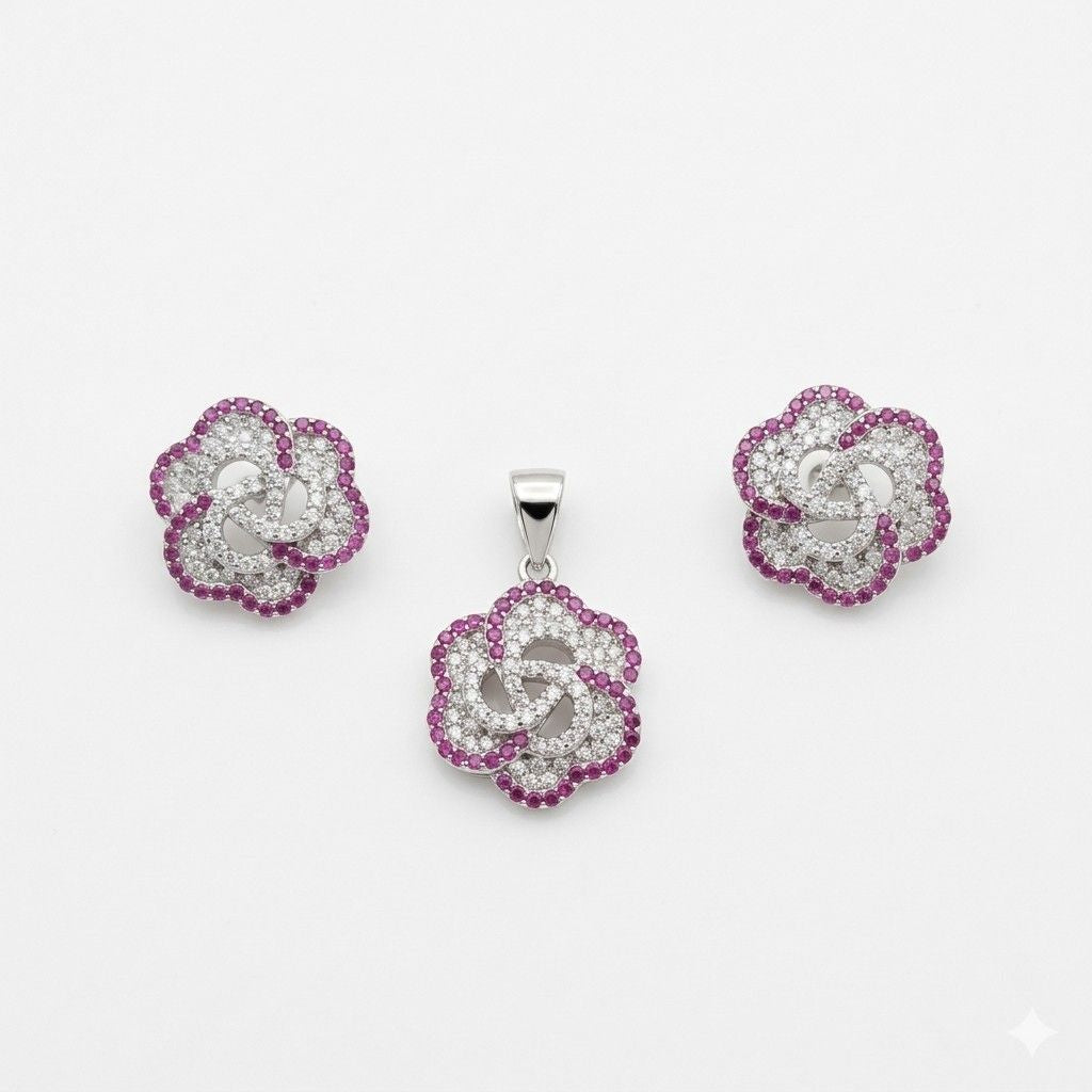 Petal Swirl Locket Set