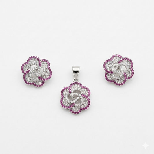 Petal Swirl Locket Set