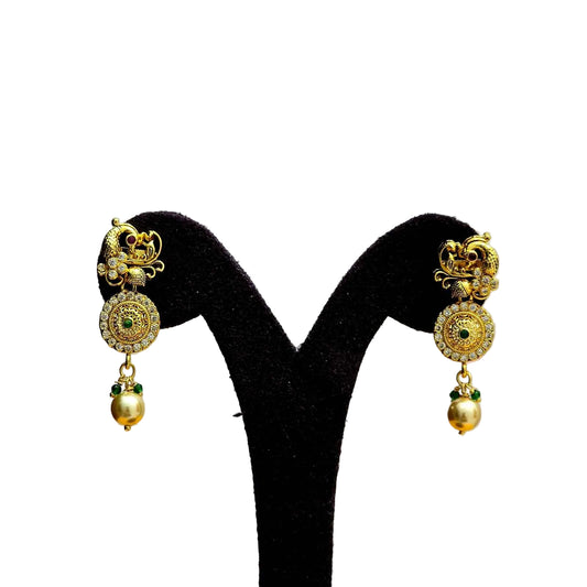 Rajwadi Peacock Earrings