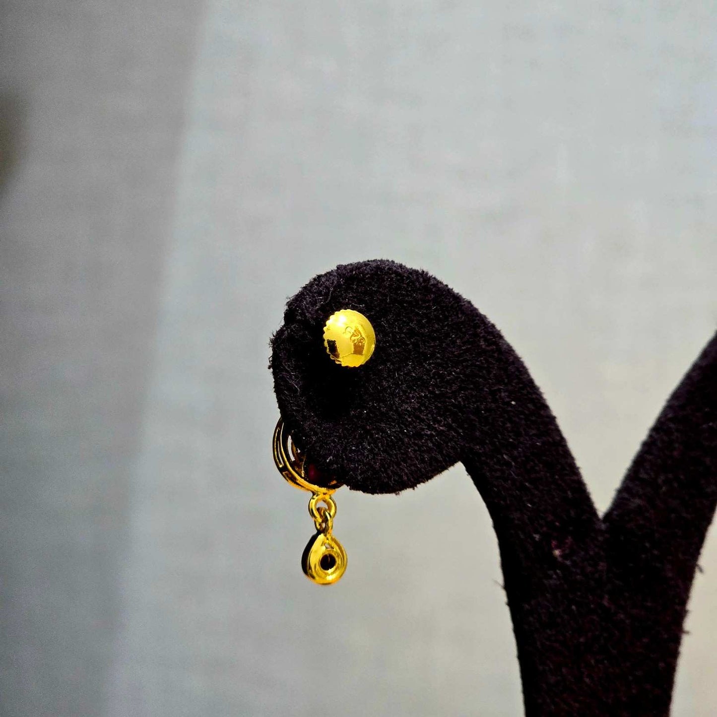 Crimson Spiral Earrings