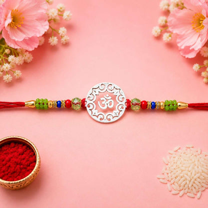 Om Round Rakhi