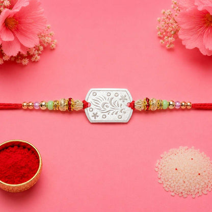 Peacock Feather Rakhi - 1