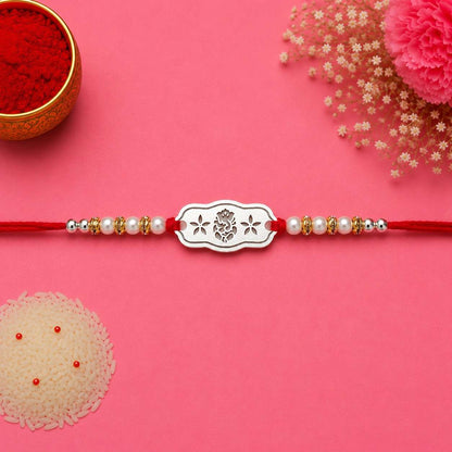 Ganesh Flowers Rakhi