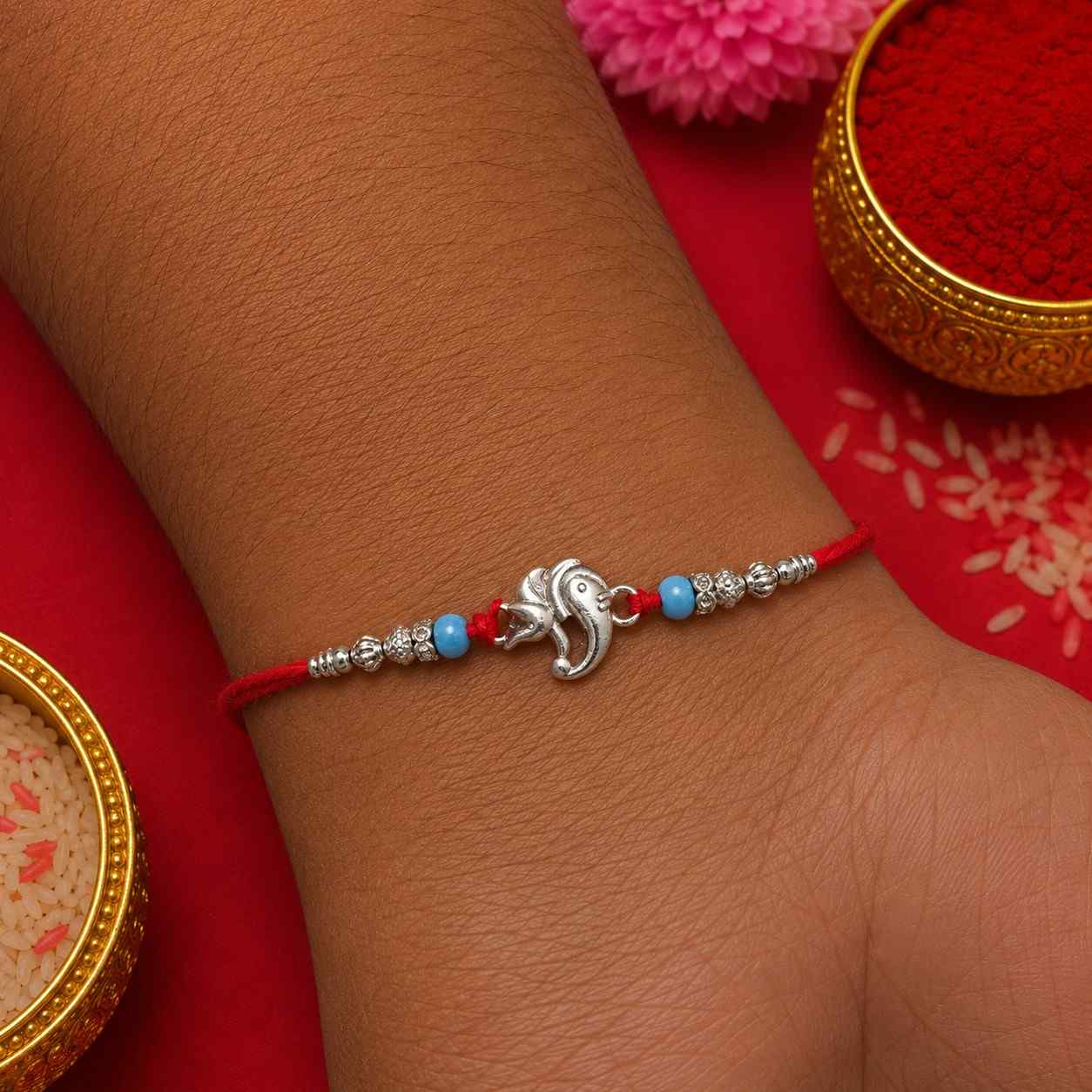Floral Ganesh Rakhi