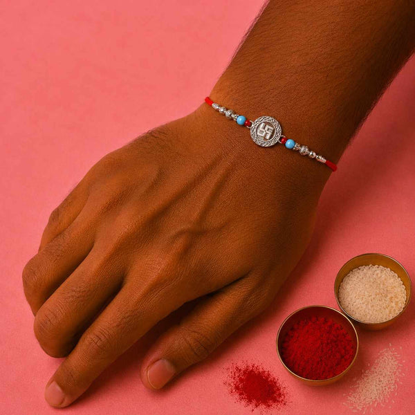Swastik Stone Flora Rakhi