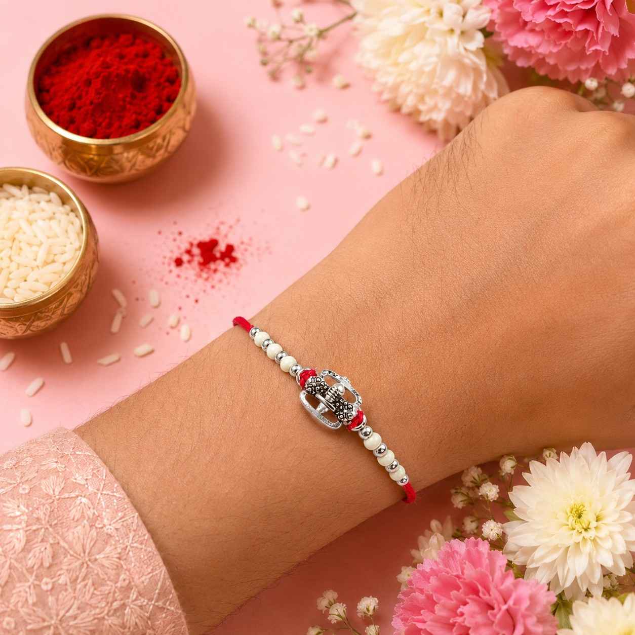 Trinetra Silver Rakhi