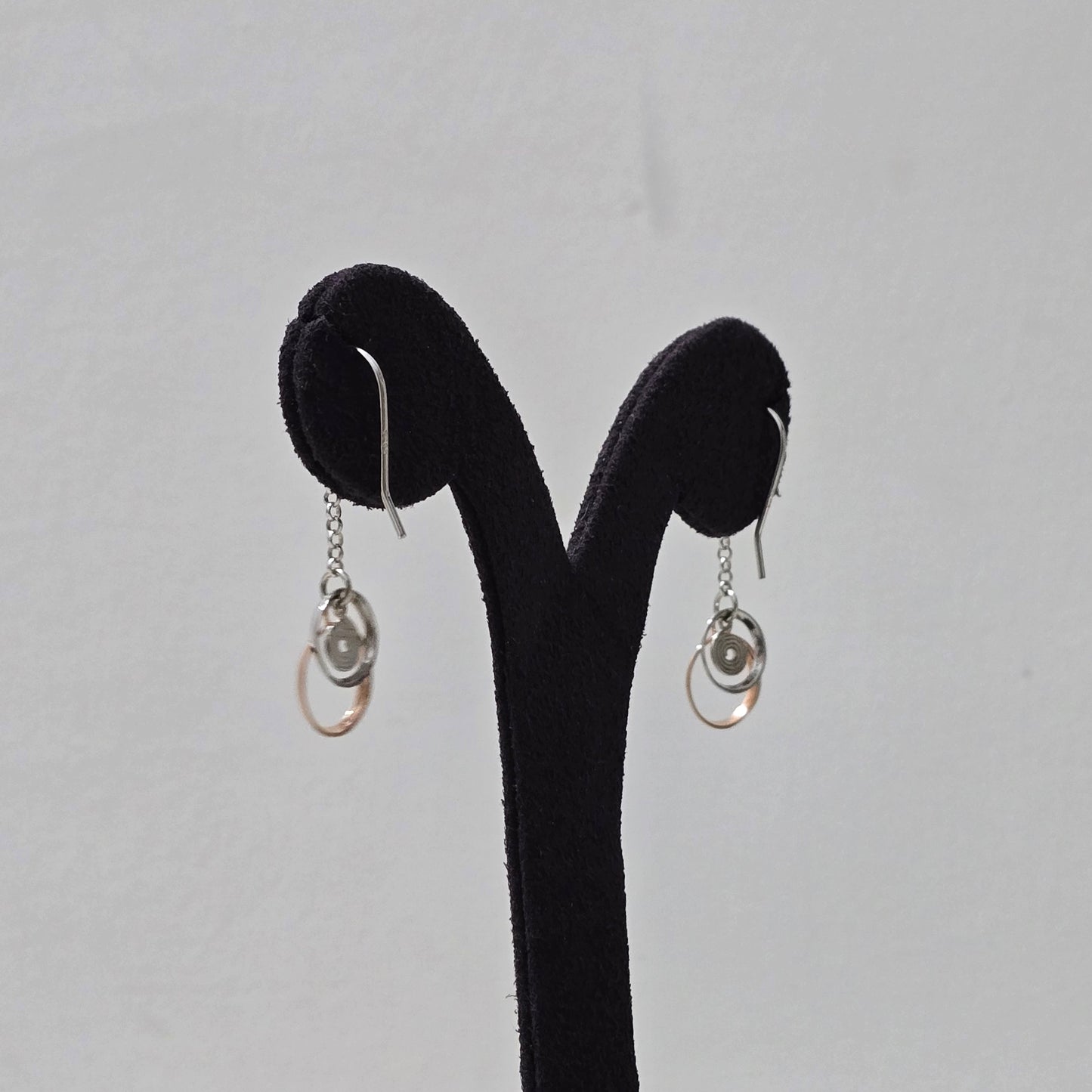 Rosé Halo Earrings