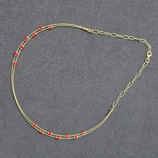 Red Dew Blossom Chain