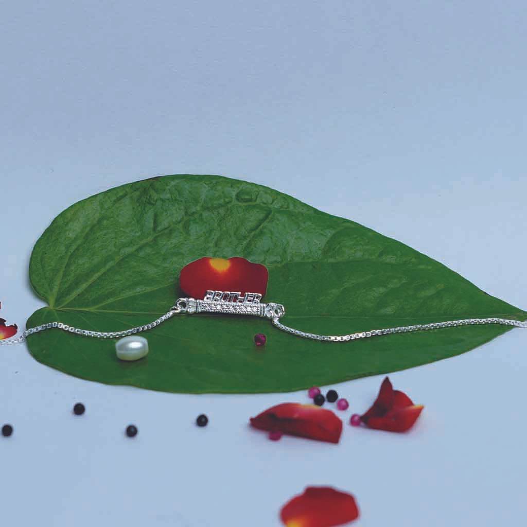 Brother Chain Rakhi - Mayuri Silver House