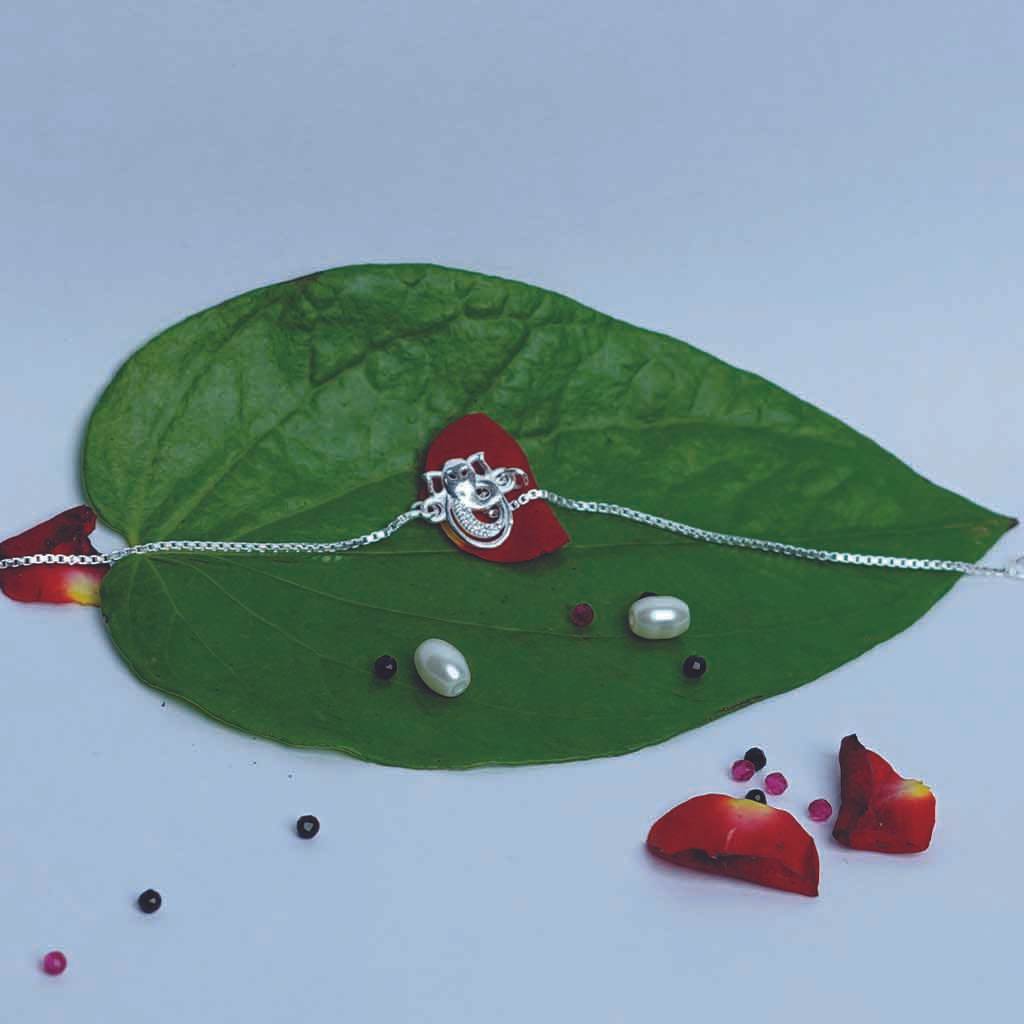 Ganesh Chain Rakhi - Mayuri Silver House
