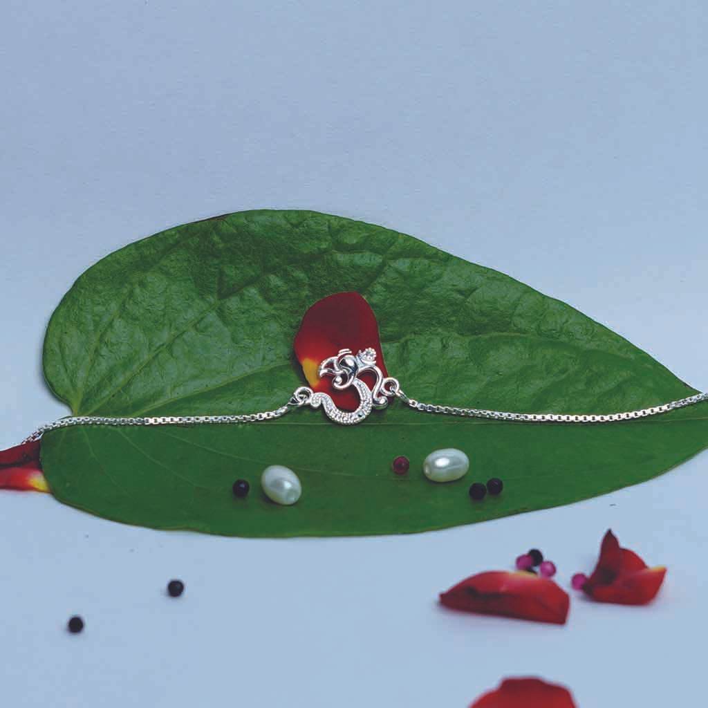 Om Ganesh Rakhi 1 - Mayuri Silver House