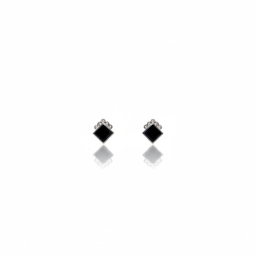 Black Aura Studs