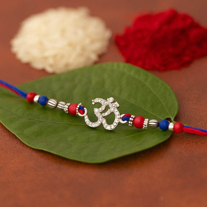 Om Stones Rakhi - Mayuri Silver House