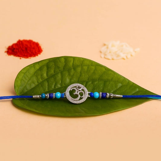 Om Round Stones Rakhi