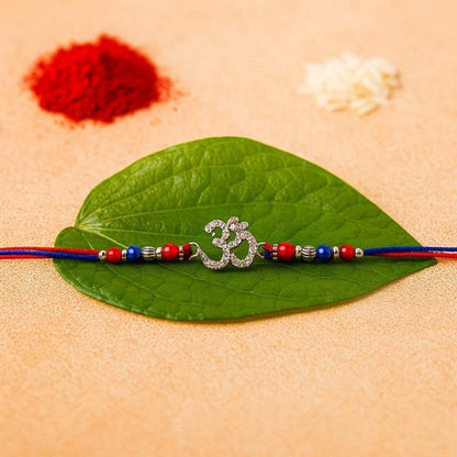 Om Stones Rakhi - Mayuri Silver House